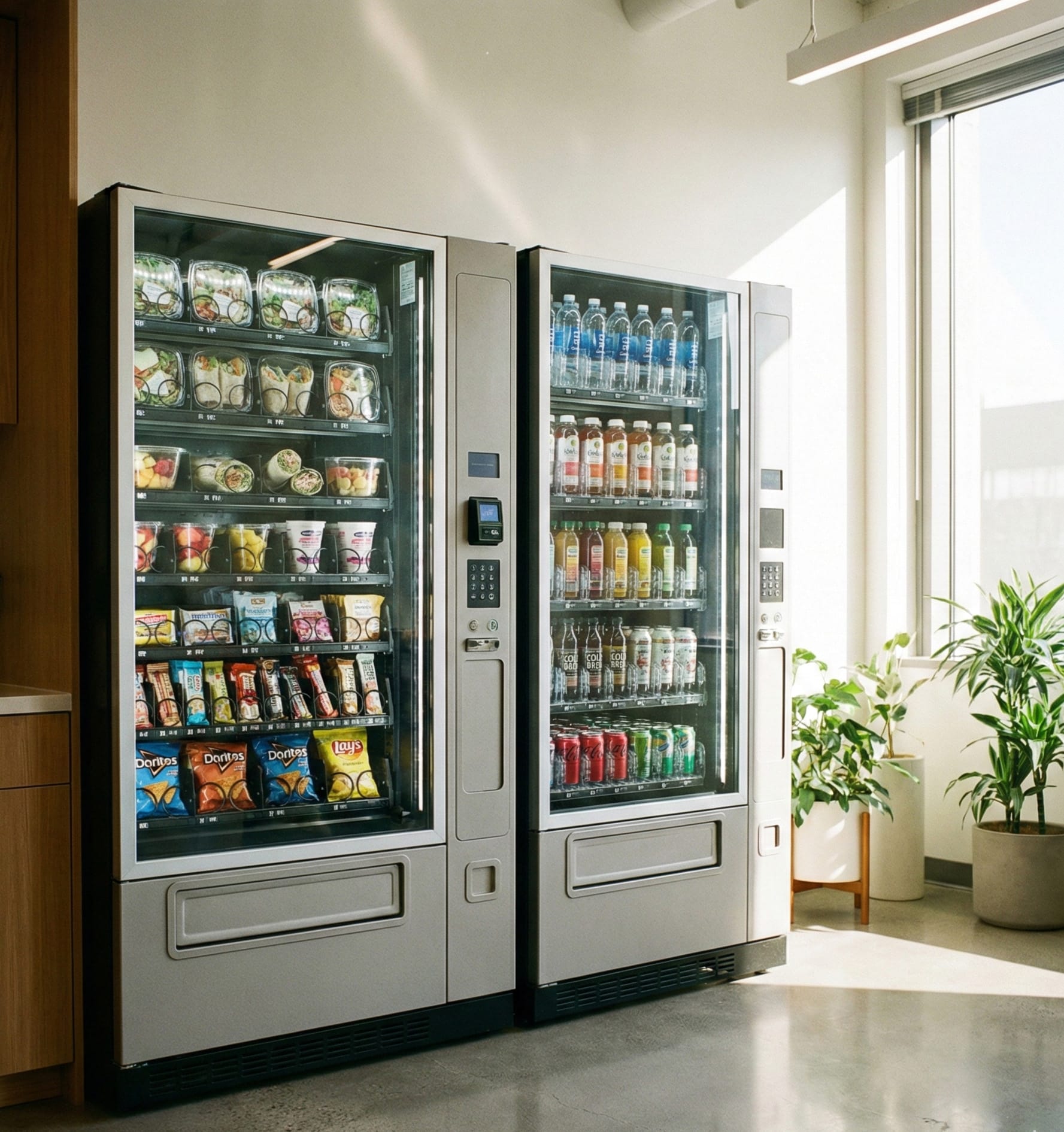two vending machines side by side