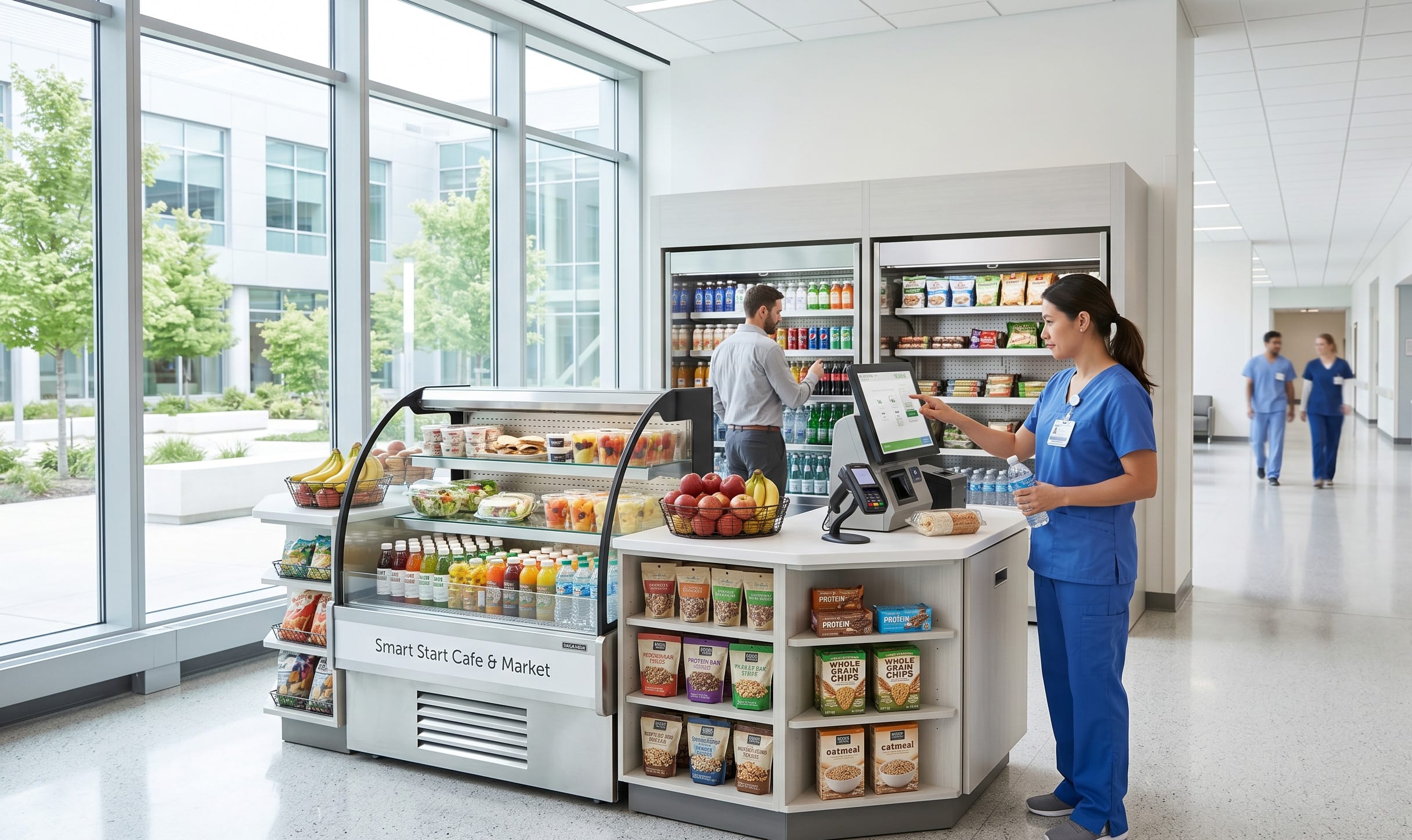 hospital breakroom in new england